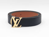 Louis Vuitton 30mm Reversible Belt Strap & Initiales Buckle Size 40 Fw1026lcrdu