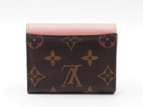 Louis Vuitton Zoé Wallet In Monogram Coated Canvas & Pink Leather Fw0926crdu