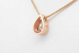 0.75ctw Pear Shaped Diamond Necklace 14k Yellow Gold 3.6g 18 Inch Eb1225crxsa