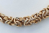14k Yellow Gold Byzantine Chain Necklace 33.6 Grams 24.5 Inch Eb0926orxzde