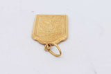 22k Yellow Gold Santo Nino & Virgin Mary Double Sided Pendant 6.5g Eb0826lxxzsa
