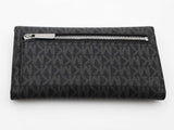 Michael Kors Jet Set Large Trifold Black Wallet Aa0726wzsa