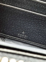 Gucci Ophidia Zip Around Wallet In Gg Supreme Canvas & Navy Calfskin Fw0626prxdu