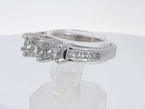 1.35 Cttw Diamond 14k White Gold Anniversary Ring 4.9 Grams Size 7 Aa0625cxzsa