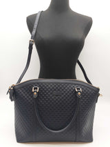 Gucci Dome 2 Way Navy Blue Microguccissima Leather Crossbody Bag Do0525ixzde