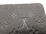 Louis Vuitton Black Empriente Monogram Embossed Leather Zippy Wallet Do0726wxzde