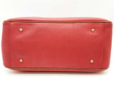 Dooney & Bourke Wilson All Weather Red Brown Leather Shoulder Bag Do0325lrde