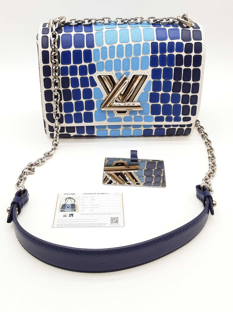 Louis Vuitton Twist Mm Savane Blue Epi Leather Shoulder Bag Eb0925lrxzde