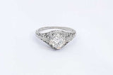 Diamond Approx. 0.43ctw Ring In 18k White Gold 1.7 Grams Size 4.5 Eb0624oexsa