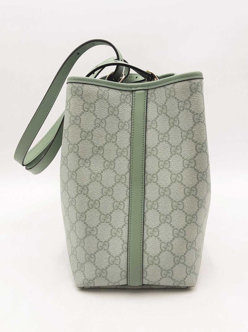 Gucci Gg Emblem Sage Green Tote Bag Sd0725llzxsa