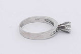 0.68cttw Diamond Ring In 14k White Gold 3.7 Grams Size 7.25 Eb0625izxsa