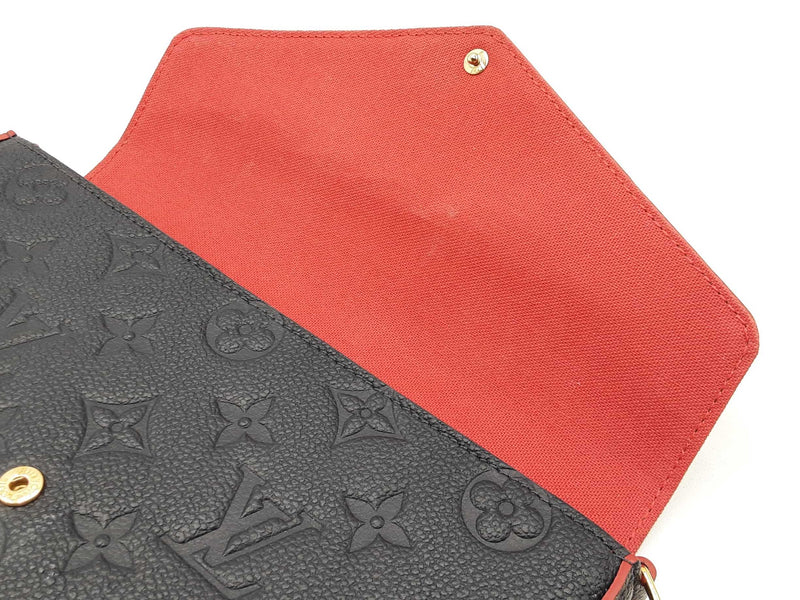 Louis Vuitton Pochette Félicie In Navy Monogram Empreinte Leather Fw0925izxdu
