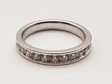 0.55 Cttw Natural Diamonds 14k White Gold 3.9g Ring Size 7 Do0226wlrde