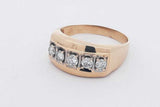 0.55cttw Diamond Ring In 14k Yellow Gold 8.5 Grams Size 14 Eb0326icrsa