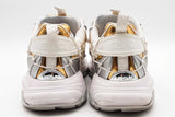 Versace Mercury Gold & Silver Caged Rope Overlay Sneakers Size 42 Eb0626crsa