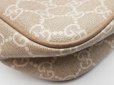 Gucci Small Ophidia Bag In Beige & White Gg Supreme Coated Canvas Fw0626rrxdu