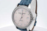 Frederique Constant 36mm Automatic Watch With Diamond Bezel Eb0525rzxsa