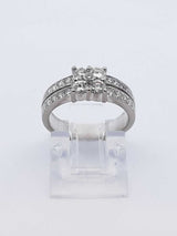 0.88 Cttw Diamond & 10k White Gold Ring 4.5 Grams Size 4.5 Fw0725rzxdu