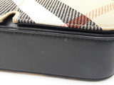 Burberry Snip Crossbody Bag In Check Jacquard Canvas Fw0626pxzdu