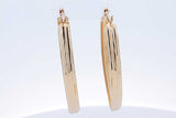 14k Yellow Gold Hoop Earrings 3.8 Grams Eb0526lcxde