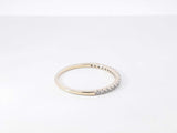Diamond & 14k Yellow Gold Stacking Ring 1.2 Grams Size 8 Fw0926crdu