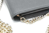 Gucci Black Leather Betty Chain Wallet Eb1026lrxsa