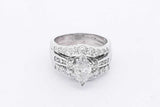 2.3cttw Diamond Ring In 14k White Gold 8.6 Grams Size 7 Eb0126lxxzsa