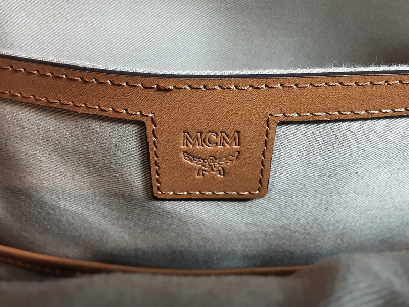 Mcm Monogram Stark Tricolor Monogram Visetos Coated Canvas Backpack Sd0925ocrde