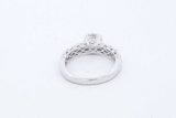 1.49cttw Diamond 18k White Gold Ring 4 Grams Size 6.25 Eb0626loxzde