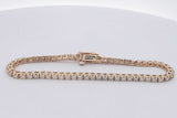 0.6cttw Diamond Tennis Bracelet 14k Yellow Gold 9.5 Grams 6.5 Inch Eb0326rrxsa