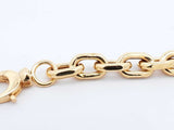 18k Yellow Gold Hollow Chain Link Bracelet 4.6 Grams 7 Inch Fw0225orxdu