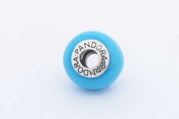 Pandora Blue Glass Bead Charm 3.8 Grams Eb0824rsa