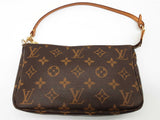 Louis Vuitton Pochette Brown Monogram Coated Canvas Clutch Do0425irrde