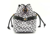 Versace La Greca Signature Glitter Print Bucket Bag Fw0825wzxdu