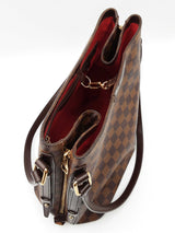 Louis Vuitton Cabas Rivington Tote Bag In Damier Ebene Coated Canvas Fw0726exrdu