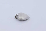 18k White Gold Heart Pendant 1.3 Grams Eb0926loxde