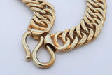 18k Yellow Gold Double Link Bracelet 33 Grams 8 Inch Eb0726osxzde
