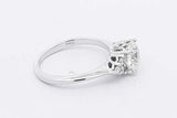 1.0ctw Center Round Diamond Ring 14k White Gold 2.5 Grams Size 4.75 Eb0526lwcrsa