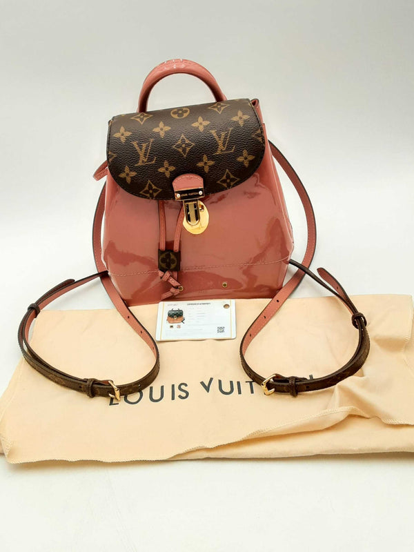 Louis Vuitton Monogram & Patent Leather Hot Springs Backpack Aa0325loxzsa