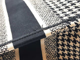 Christian Dior Houndstooth Embroidered Book Tote Bag Eb0826exzde