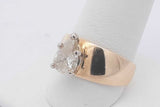 1.5ctw Pear Shaped Diamond Ring In 14k Yellow Gold 7.5 Grams Size 9 Eb0825opxzsa