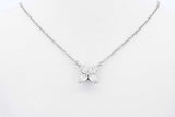 Tiffany & Co. Diamond Necklace In Platinum 2.7 Grams 16 Inch Eb0824lrxzsa