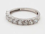 0.96 Cttw Lab Grown Diamonds 14k White Gold 1.85g Ring Size 6.5 Do0726ixzde