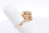 0.95ctw Diamond Ring In 14k Yellow Gold 4.8 Grams Size 5.75 Eb0125wrxsa