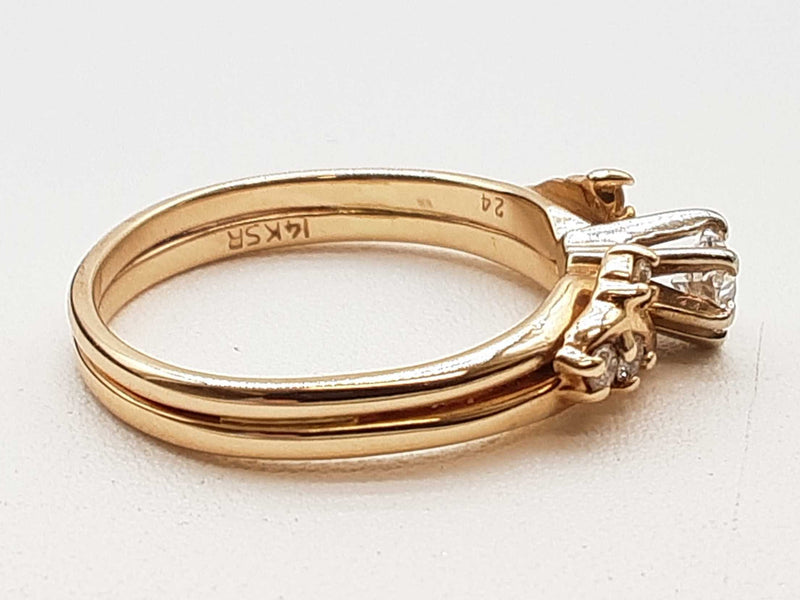 0.35 Cttw Diamonds 14k Yellow Gold 3.7g Ring Size 6 Do0524lrsde