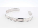 Tiffany & Co. Atlas Bangle Bracelet In Sterling Silver 21.4g 6 Inch Fw1026rzdu