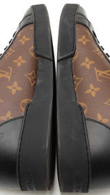 Louis Vuitton Match Up Sneakers In Monogram Coated Canvas Size 7.5 Fw0326lcrdu