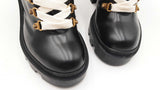 Gucci Magnum Fur & Faux Pearl Boots In Black Leather Size Eu 35 Fw0825exdu