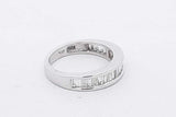 0.92cttw Baguette Diamond Ring In 10k White Gold 4.3 Grams Size 7 Eb0726wxrsa