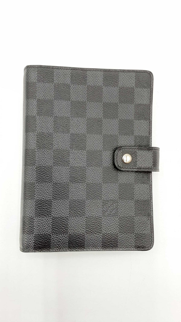 Louis Vuitton Damier Graphite Canvas 6-ring Agenda Cover Fw1024wxzdu